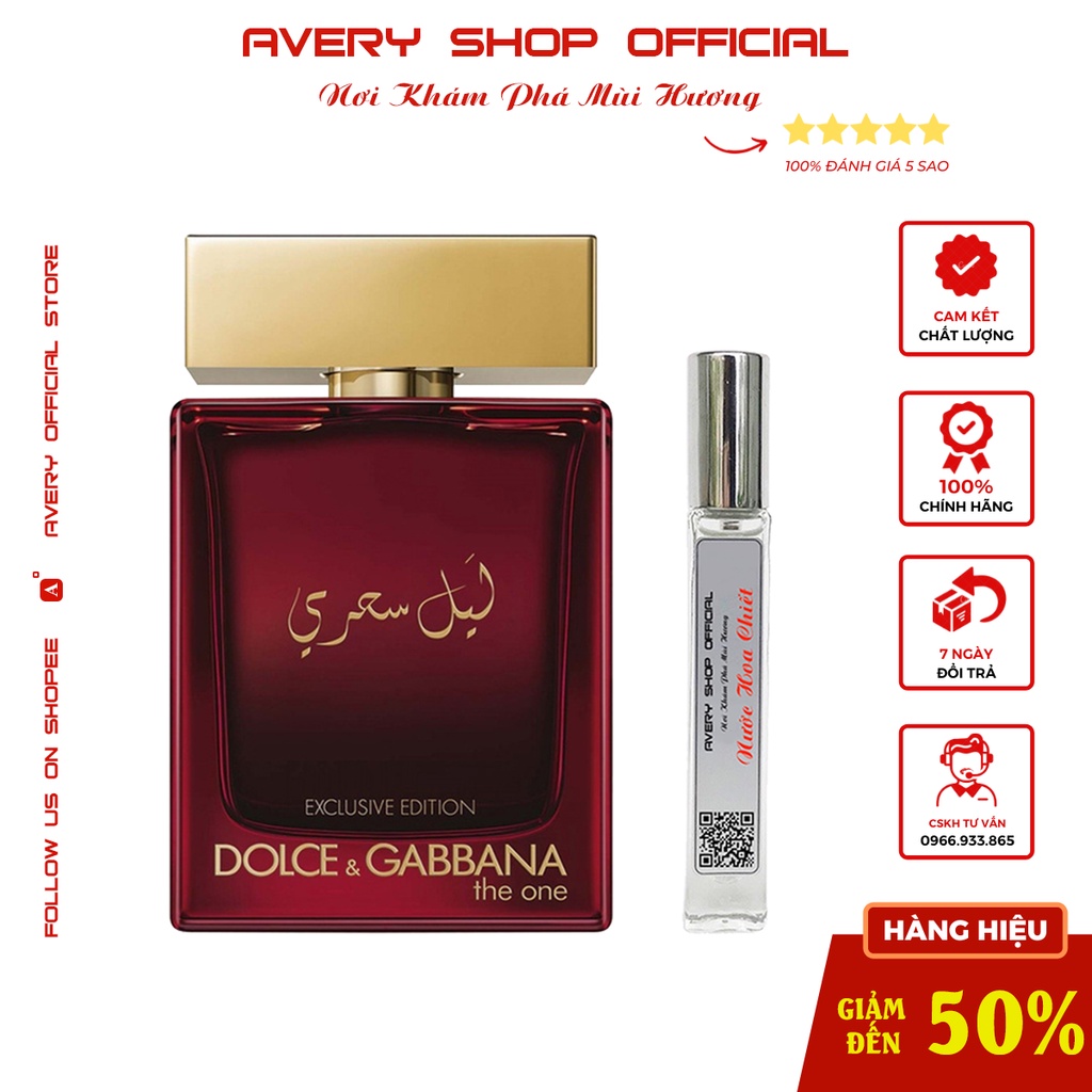 Nước Hoa Dolce & Gabbana The One Mysterious Night For Men EDP (Exclusive Edition) 10ml Chính Hãng