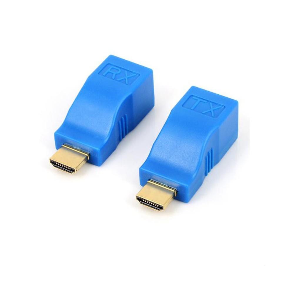 Bộ kéo dài HDMI Extender 30m qua cáp mạng Cat5E,6 chuẩn RJ45 ARIGATO Bảo Hành 1 Năm.HTL4