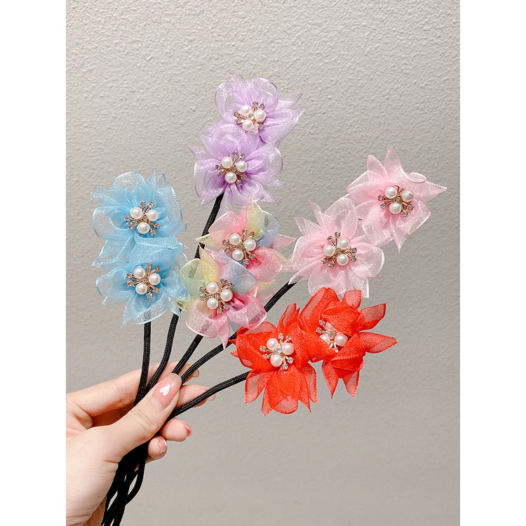 Kẹp Tóc Hình Bông Hoa Màu Sắc Xinh Xắn Dành Cho Bé