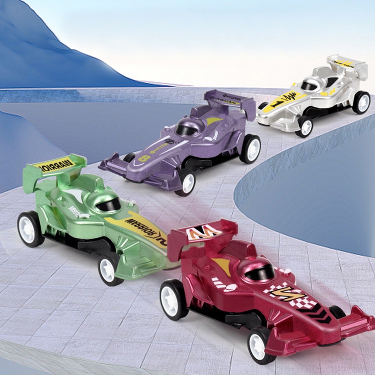 Đồ Chơi Xe Đua Mini Chạy Dây Cót Xinh Xắn Cho Bé