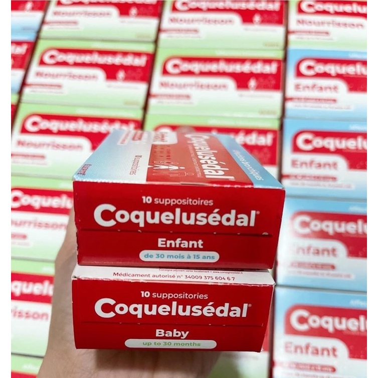 Viên Thảo Dược Nhét_Hậu_Môn Ho_ Đờm Coquelusedal Nourrisson cho bé 0-30 tháng