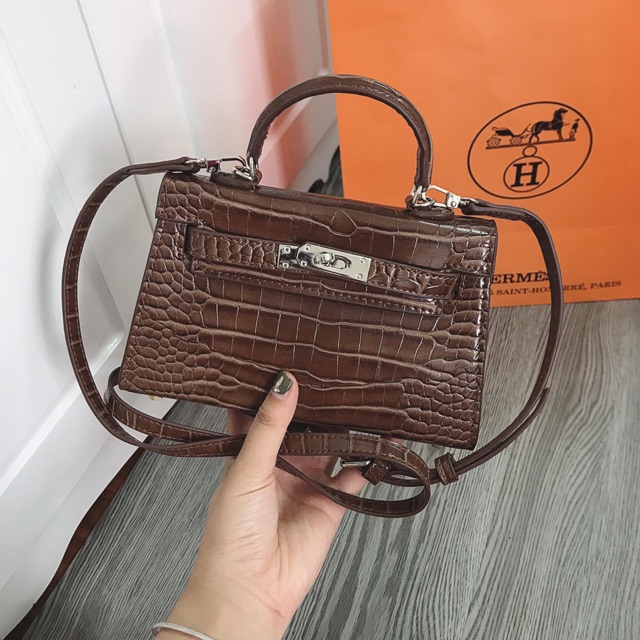 Túi Hm da cá sấu Super ảnh thật fullbox
