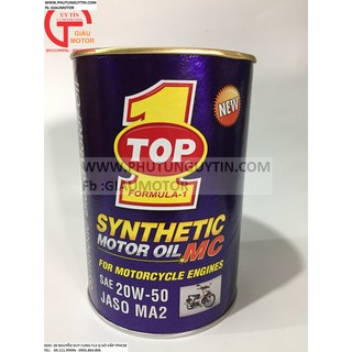 Nhớt top 1 synthenic loại 1l