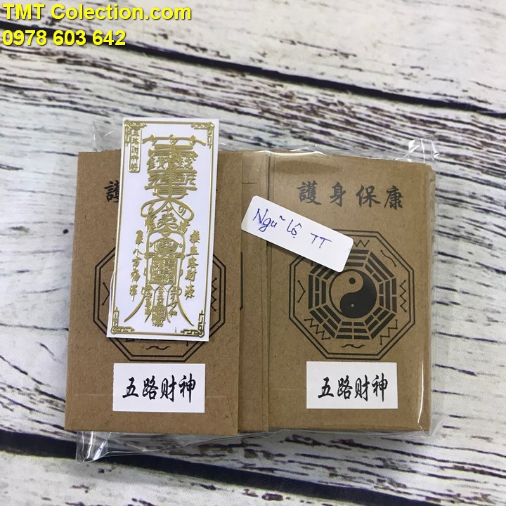 Linh Phù Ngũ Lộ Thần Tài; dán điện thoại, laptop, xe máy, xe hơi, bàn thờ ông địa hay vị trí làm việc- SP005359