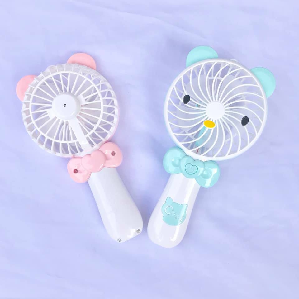 QUẠT KITTY MINI FAN CẦM TAY TÍCH ĐIỆN