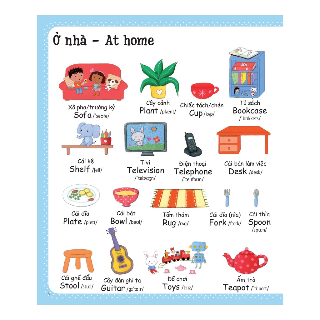 Sách - Từ vựng đầu tiên của tôi - My first word book - Những từ vựng đầu tiên