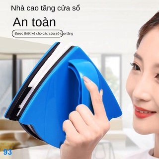 2021 ✙❄♠Tạo tác lau kính hai mặt từ tính mạnh mẽ lớp nhà cao tầng cửa sổ