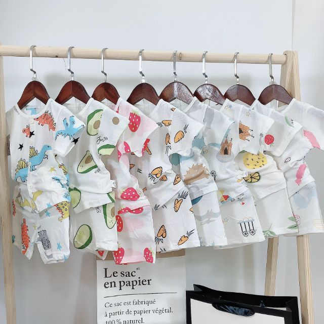 Bộ cotton giấy hè nội địa Quảng Châu
