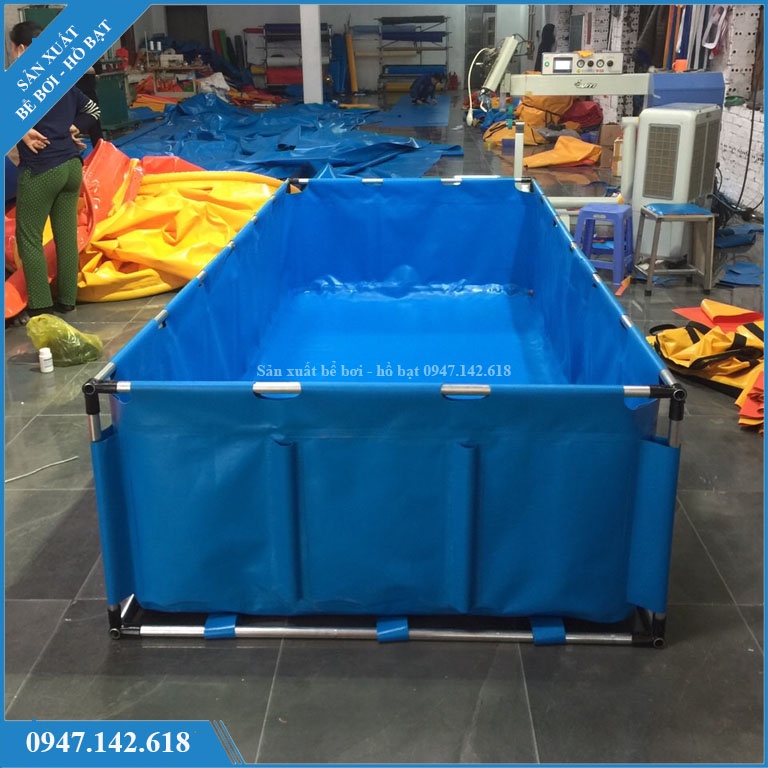 Bồn bạt nuôi cá, tank dưỡng cá KT 2x1.1x0.8m