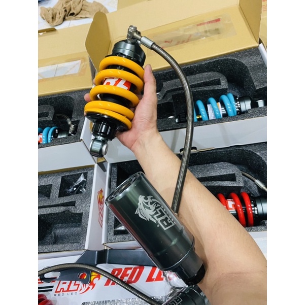 Phuộc redleo đủ màu có bình dầu tăng chỉnh