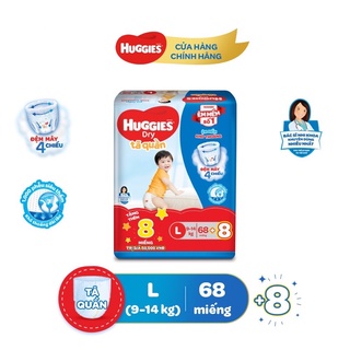 Bỉm quần Huggies M74/L68/xl60 cộng miếng