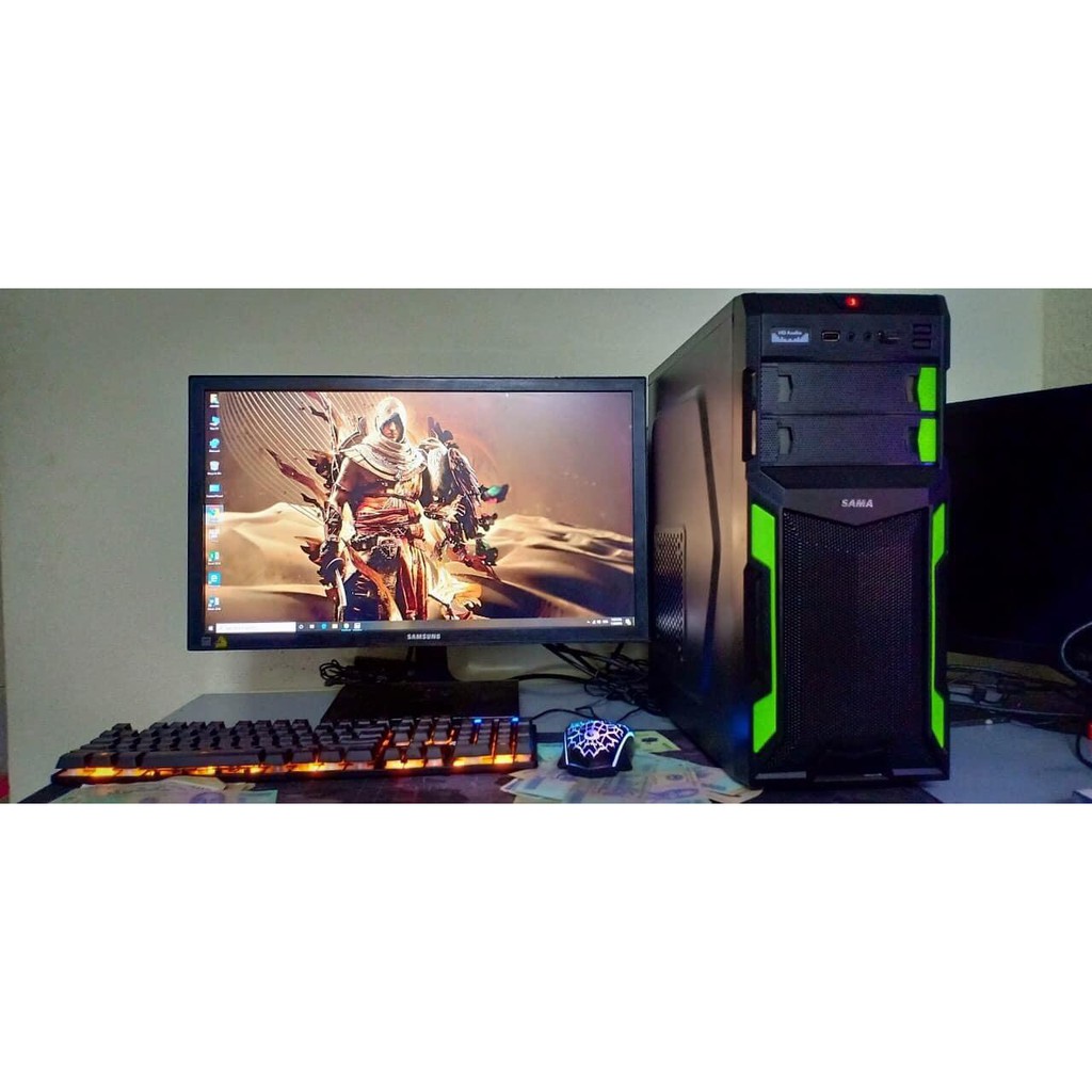 [ Màn hình 22inh] Bộ máy tính chơi LOL CF phím chuột đầy đủ