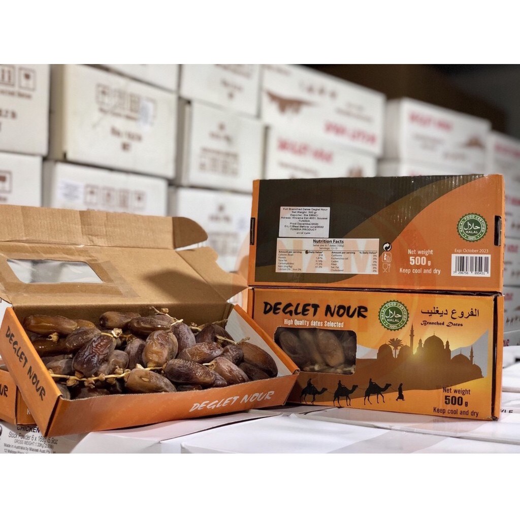 [DATE 09/2022] Chà Là Deglet Nour 3 Con Lạc Đà Nguyên Cành 500g - Hàng Nhập Israel | BigBuy360 - bigbuy360.vn