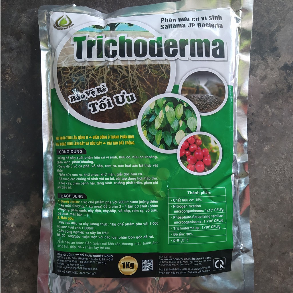 Nấm Đối Kháng Tricoderma - Phân Hữu Cơ Vi Sinh TRICHODERMA 1kg