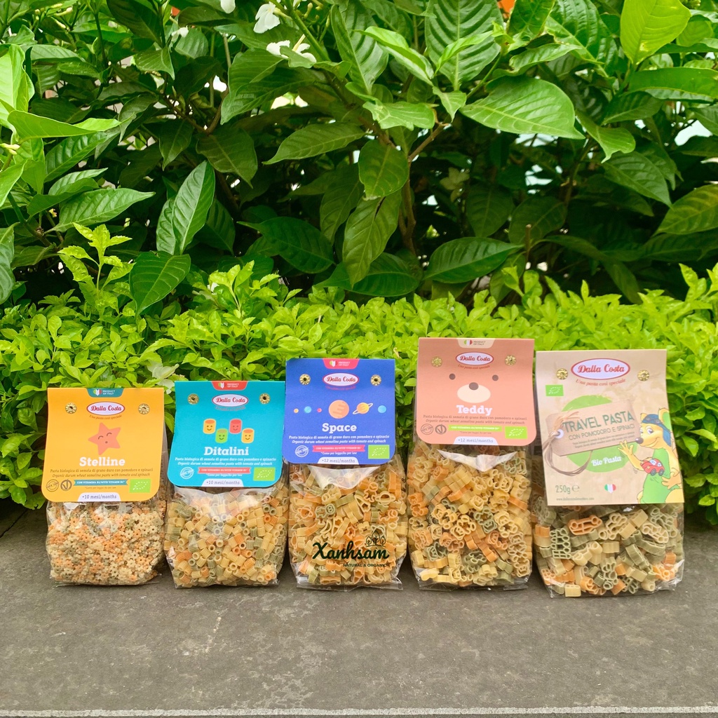 Mì Nui Rau Củ Hữu Cơ Cho Bé Dalla Costa - XanhSam Organic