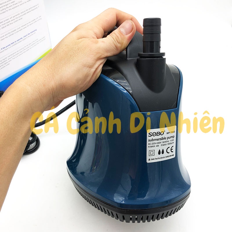 Máy bơm hút đáy SOBO WP-700D 110W bơm chìm hút cặn 360 độ hồ cá WP 700D