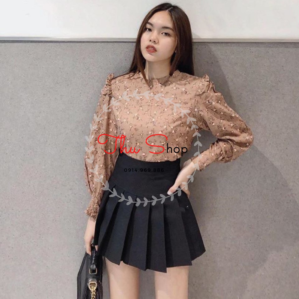 Chân váy ngắn xếp ly cạp cao, có lớp quần trong, chất umi cực đẹp | BigBuy360 - bigbuy360.vn