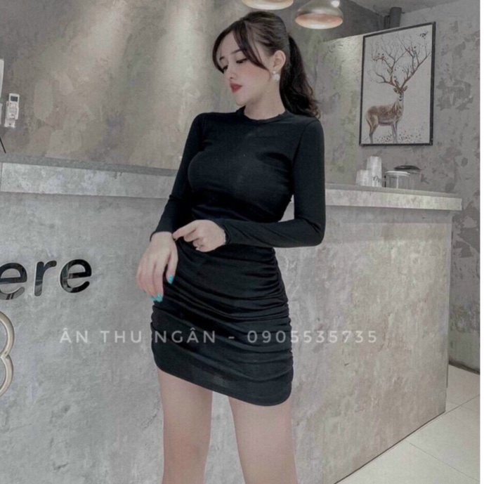 Đầm Body rúm sexy nhiều màu chất đẹp