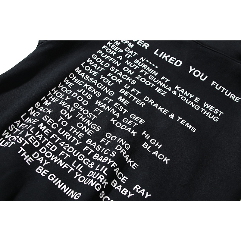 Kanye Áo Hoodie Lông Cừu In Chữ love Đỏ Thoải Mái Phong Cách Đường Phố