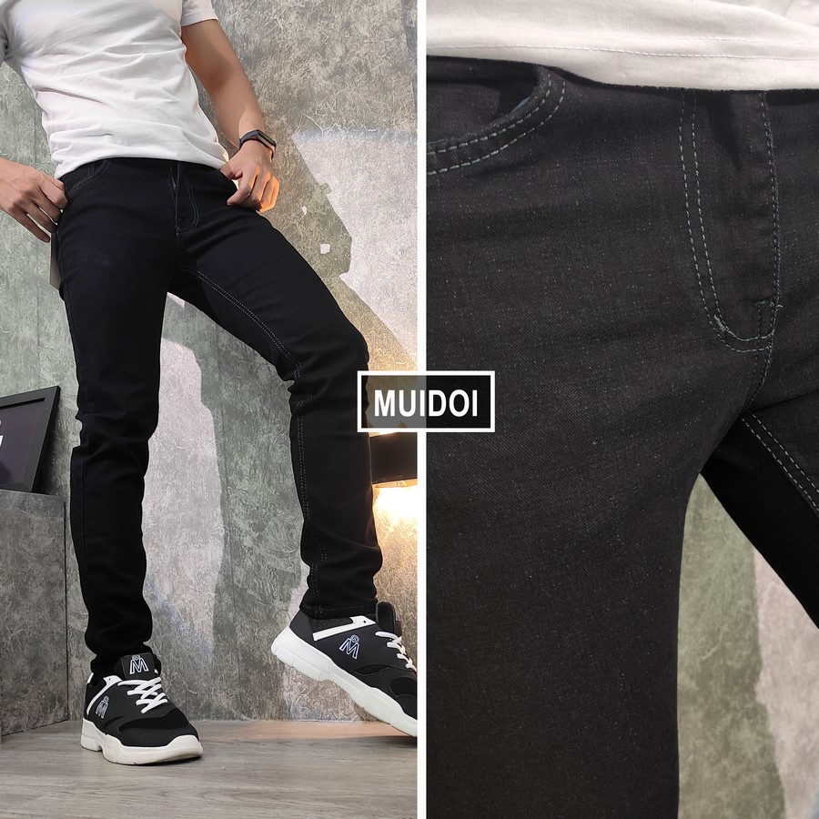 Quần jeans đen nam Inichi Q98 co giãn 4 chiều loại tốt