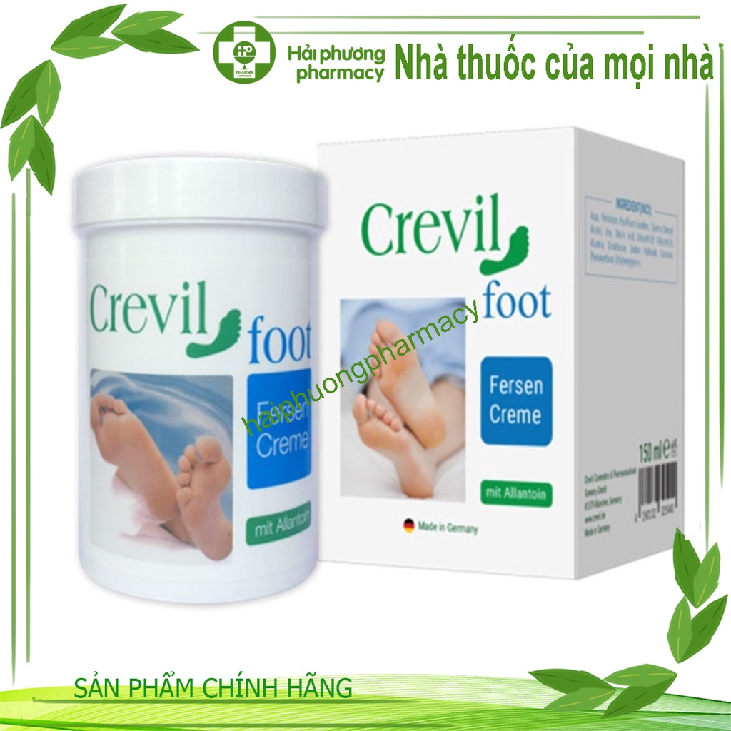 Crevil Foot - Kem Dưỡng Da Chân, Chai Sần, Khô Nứt Gót Chân, Bàn Chân - 150 ml