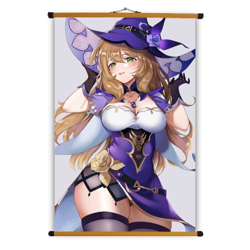 Poster Vải Lisa Genshin Impact