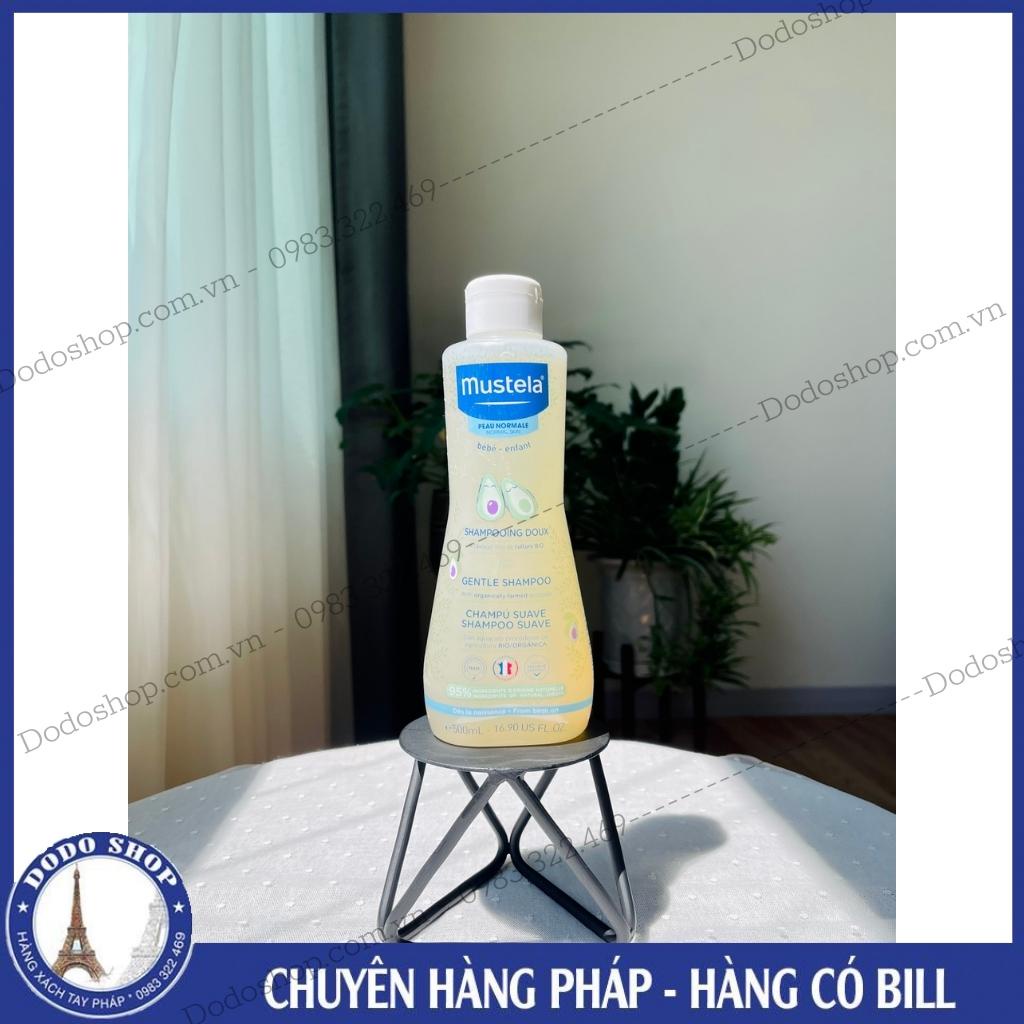 Dầu gội Mustela 500ml dành cho trẻ từ sơ sinh được chiết xuất từ bơ organic