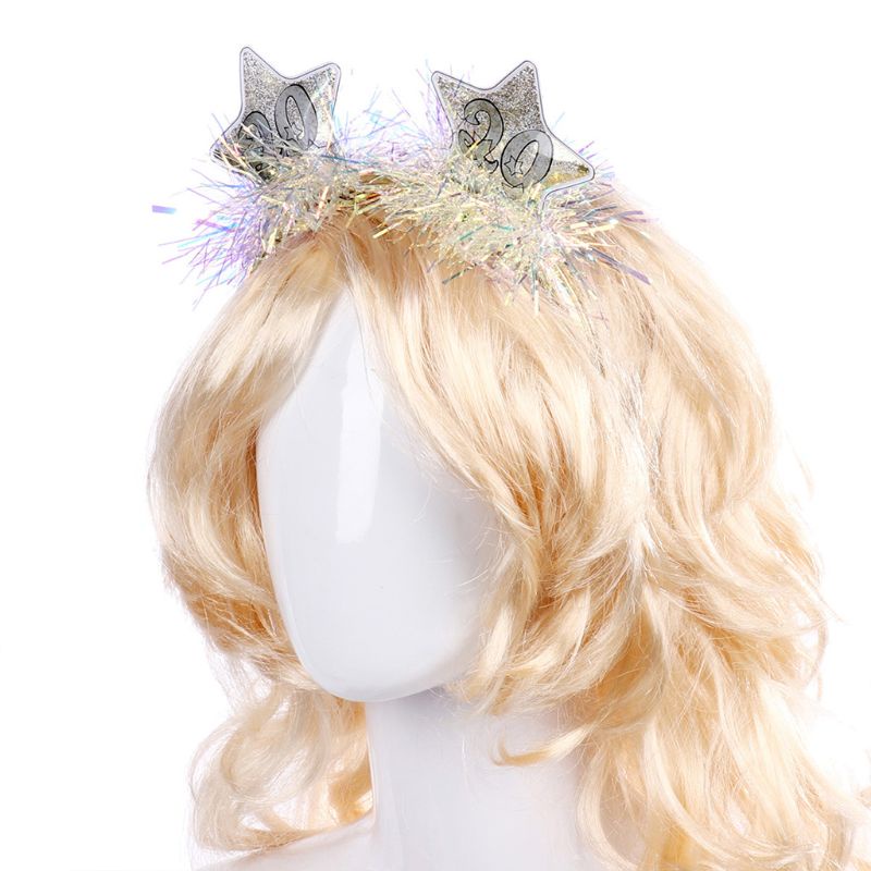 Băng Đô Cài Tóc Họa Tiết Ngôi Sao Lấp Lánh Mừng Năm Mới 2020