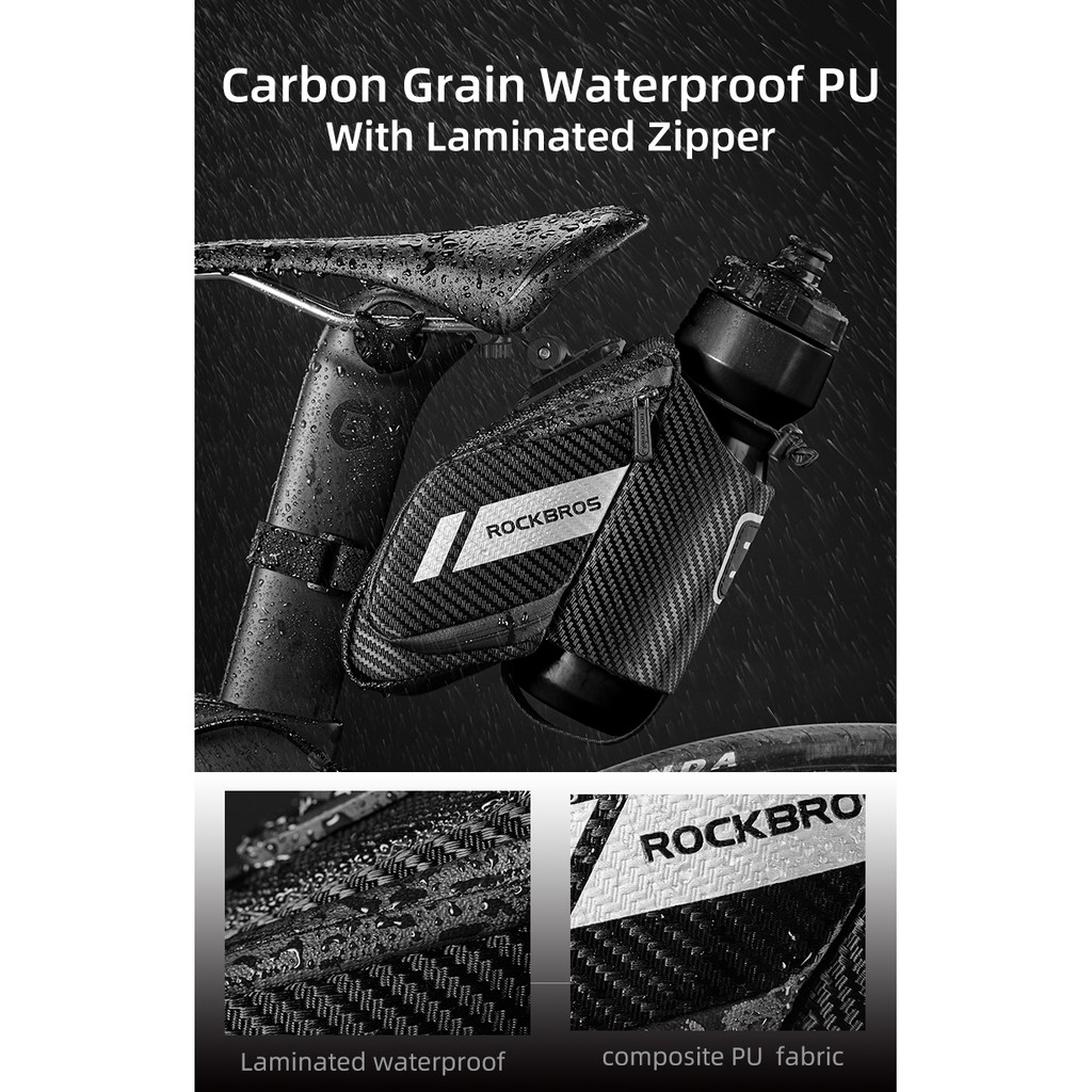 Túi đựng bình nước ROCKBROS gắn yên xe đạp tiện dụng 1.5L
