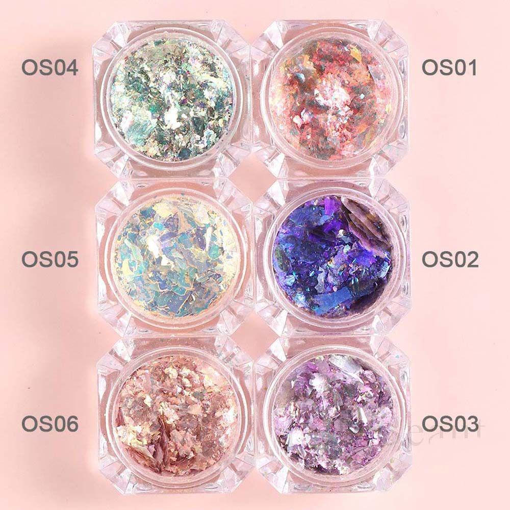 Phụ Kiện Lá Nhôm 3D Lấp Lánh Trang Trí Móng Nghệ Thuật Cho Nữ