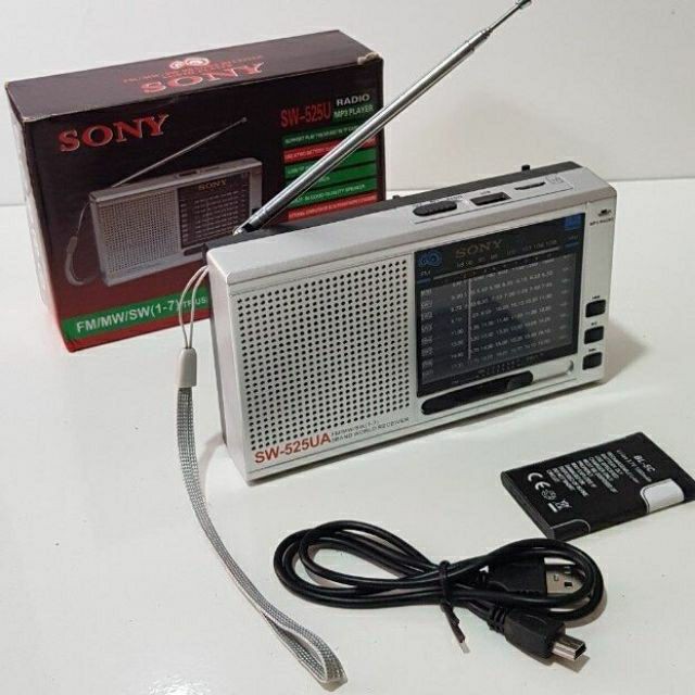 Radio, Đài Sony 515 Máy nghe nhạc bằng thẻ nhớ, usb, nghe đài Radio trên sóng FM được thiết kế nhỏ gọn, góc cạnh đẹp