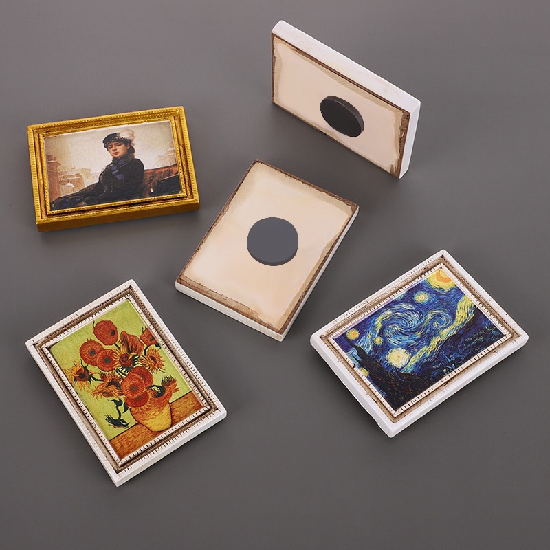 Sticker Dán Tủ Lạnh Họa Tiết Tranh Vẽ 3D Bằng Nhựa Resin Dành Cho Đám Cưới