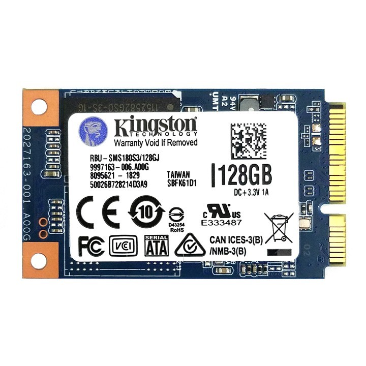  Ổ cứng SSD mSATA Kingston 128GB-bảo hành 3 năm SD73 | BigBuy360 - bigbuy360.vn