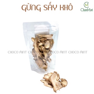 Gừng cắt lát sấy khô 100gr - nguyên liệu nấu ăn, tốt cho dạ dày