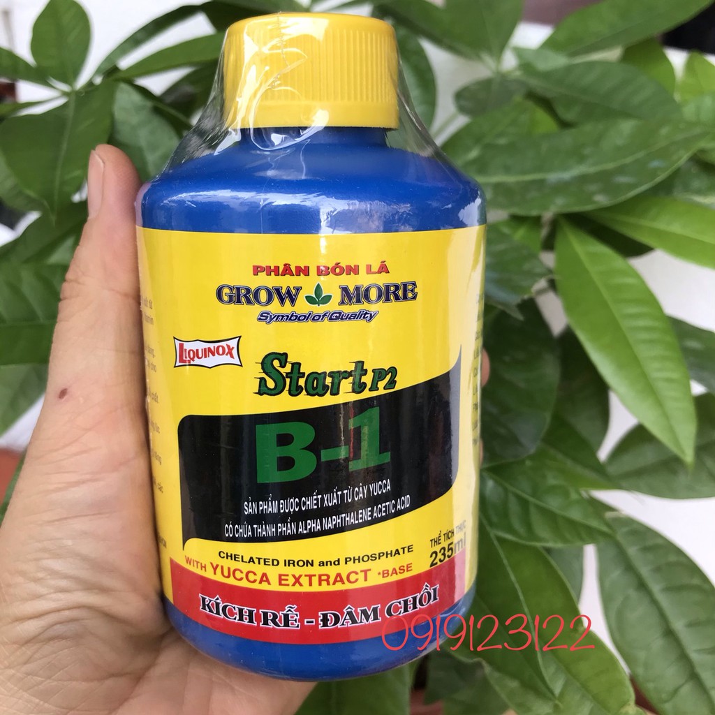 Phân Bón Lá Cao Cấp Vitamin B1 Start Của Growmore Chai 235ml