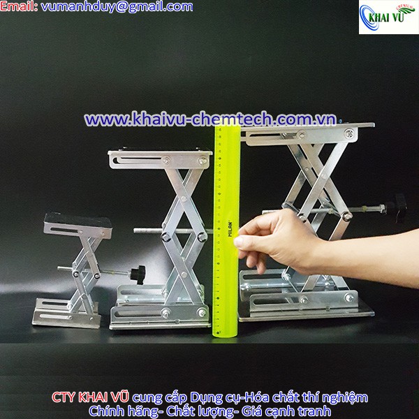 Bàn nâng inox nâng dụng cụ 10x10cm 15x15cm 20x20cm dùng thí nghiệm
