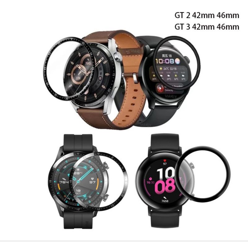 Miếng dán 3D Bảo Vệ Màn Hình Đồng Hồ Huawei Watch GT2 GT3 42mm 46mm