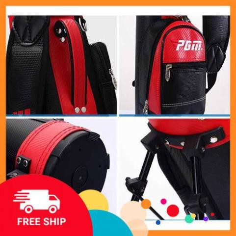 Túi đựng gậy golf size nhỏ PGM mini có chân chống đựng 5 - 8 gậy da cao su chất lượng cao cứng cáp TM045