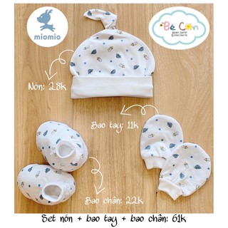 Mio Mio bao tay + bao chân + nón