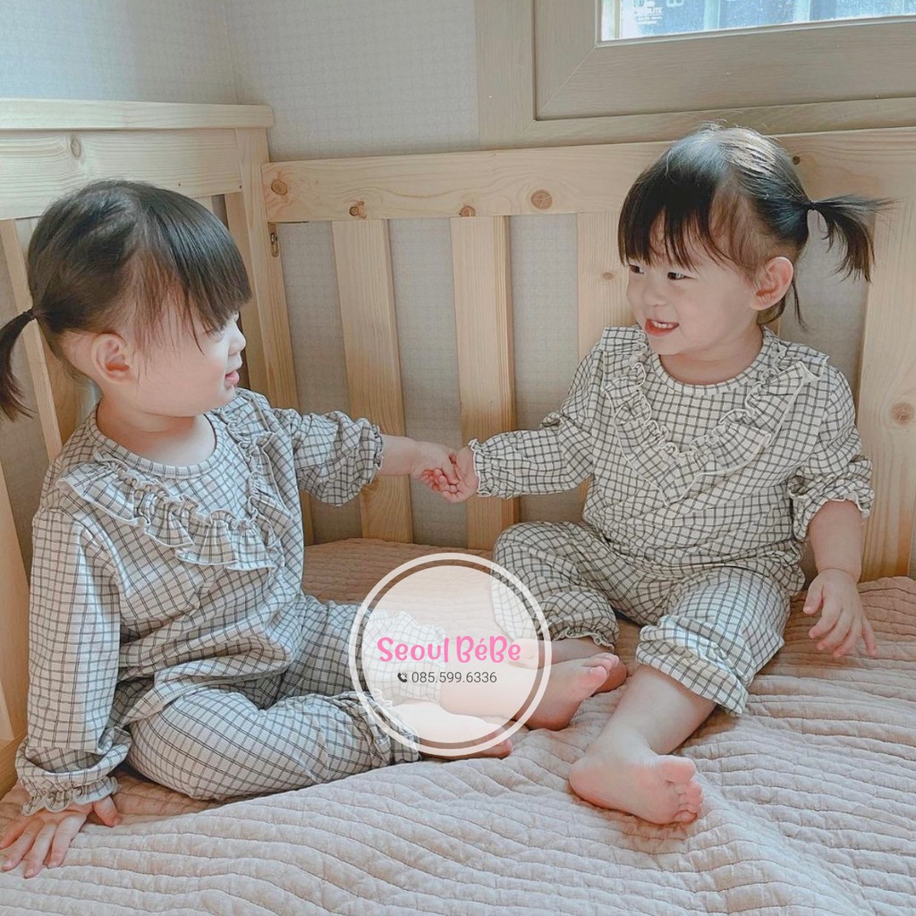 Bộ pyjama Bly Peekaboo pyjama trẻ em made in Korea