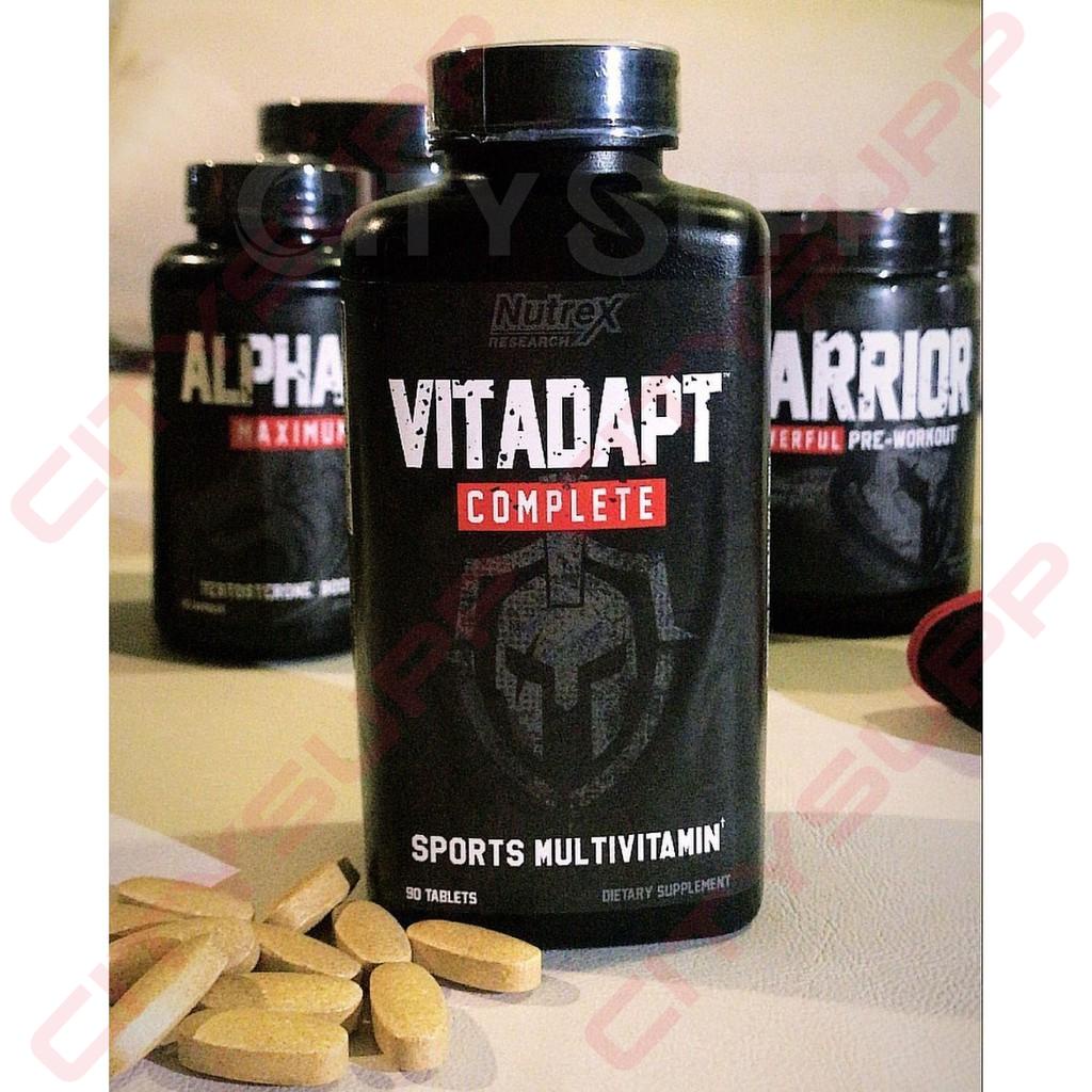 Nutrex Vitadapt, Vitamin Tổng Hợp Thể Thao, Bổ Sung Đầy Đủ Vitamin &amp; Khoáng Chất Thiết Yếu Cho Cơ Thể, 90 viên
