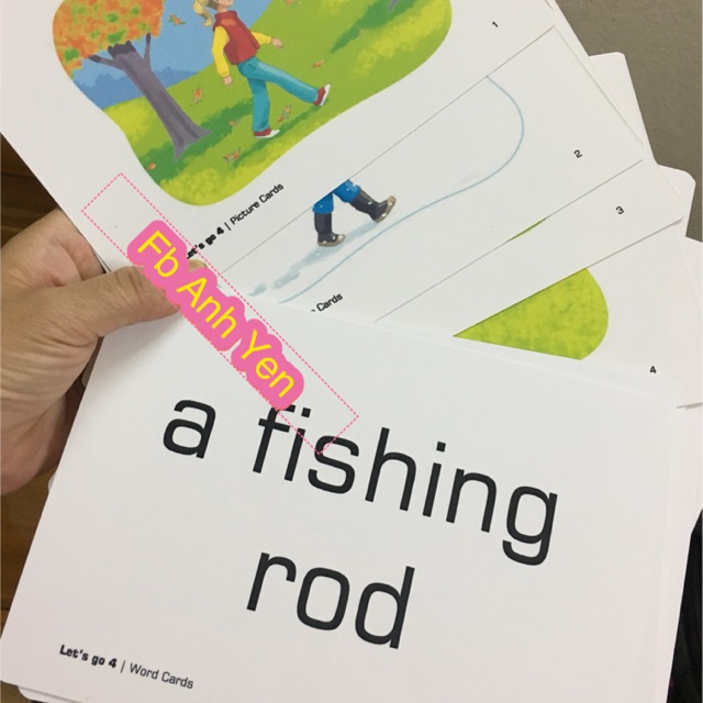 Thẻ Let's go 4 bản 4th, khổ a5 loại 1 và 2 mặt