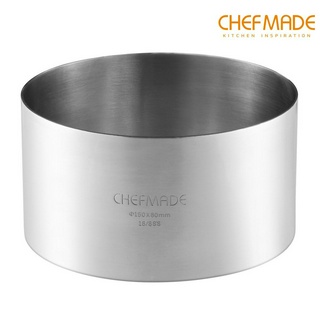 Khuôn làm bánh CHEF MADE WK9311/ WK9312/ WK9313 hình tròn 3 kích thước 4-6-8" bằng thép không gỉ