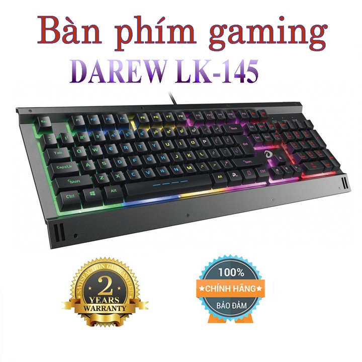 Bà̀n phím gaming giả cơ Dareu LK145 chống cháy chịu nước hàng chính hãng