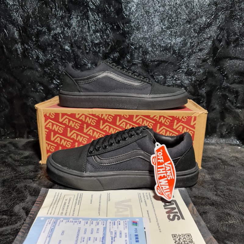 Giày Thể Thao Vans Old Skool Full Black Đen Nam Nữ Cổ Thấp