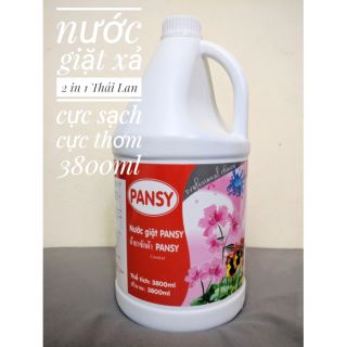 Nước giặt thái kèm xả 2in1 siêu đậm đặc 3800ml cực thơm Pansy