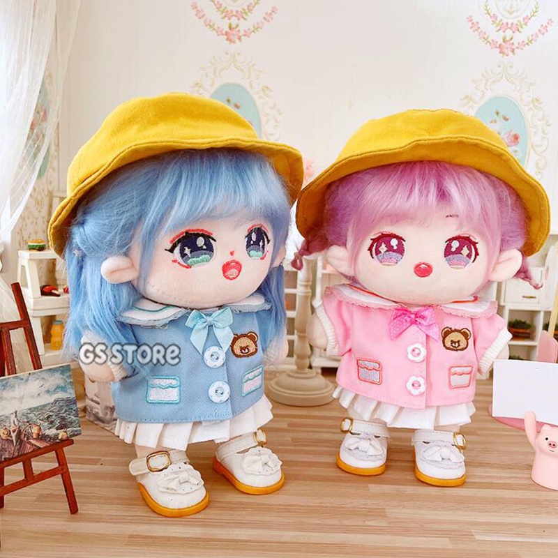 Bộ Đồng Phục Học Sinh Mùa Đông Xinh Xắn Cho Búp Bê 20cm