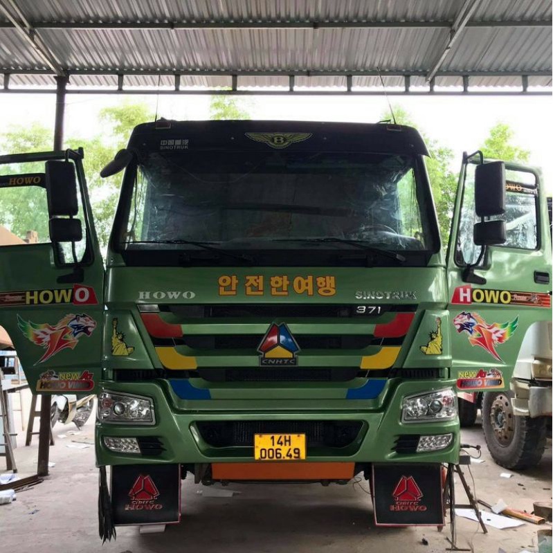 Chữ nổi mạ xi crom bạc chữ howo, chữ sinotruck, số 371, số 380