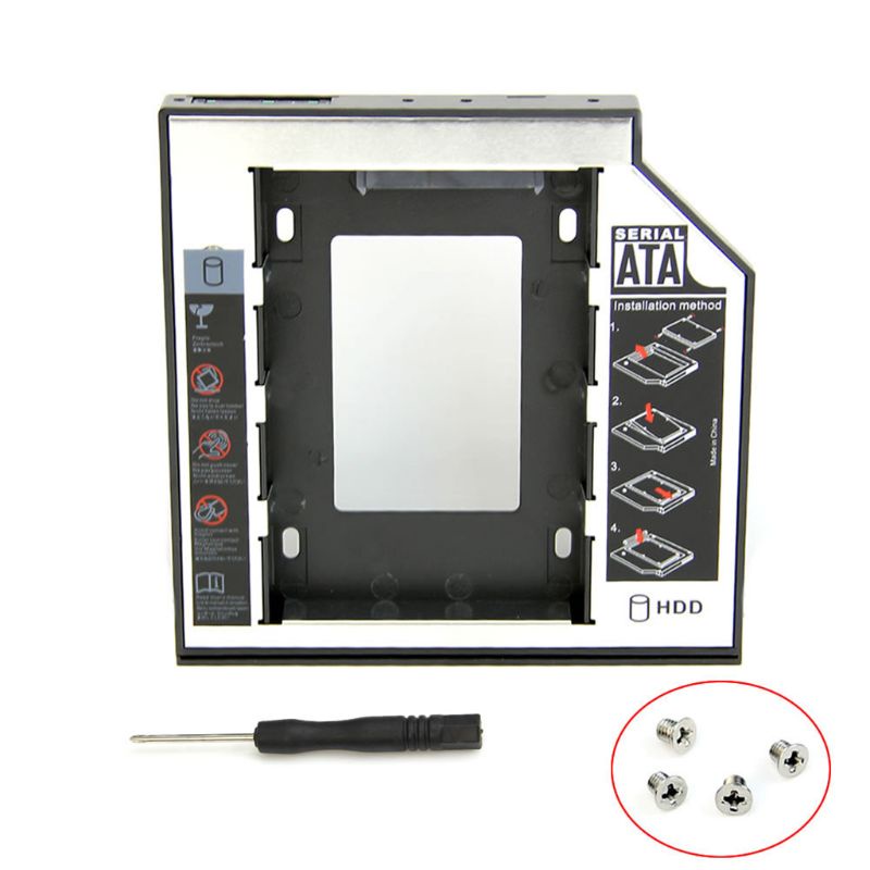 Khay đựng ổ cứng 12.7mm SATA 2nd HDD SSD cho CD DVD-ROM