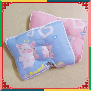 Gối xô sơ sinh Goodmama 🛒FREESHIP🛒  sợi tre lõm giữa, chống bẹp đầu cho bé